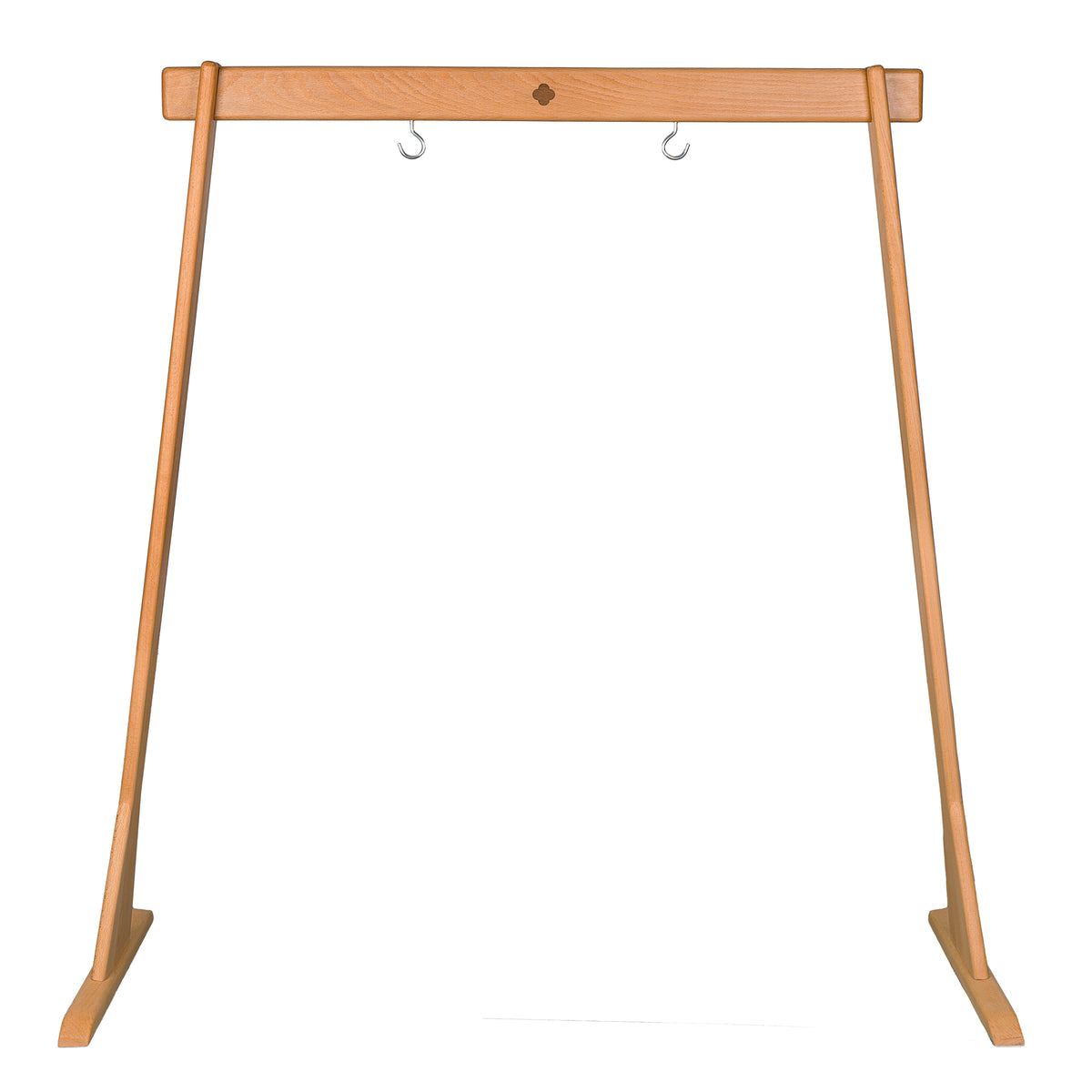 Sela Wooden Gong Stand, Straight Top 36"