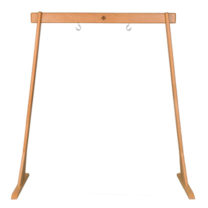 Sela Wooden Gong Stand, Straight Top 36"