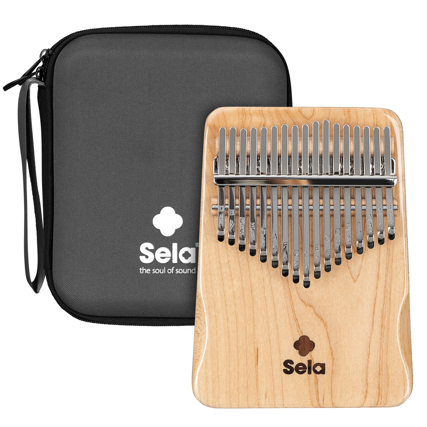 Sela Kalimba 17 Solid Ahorn