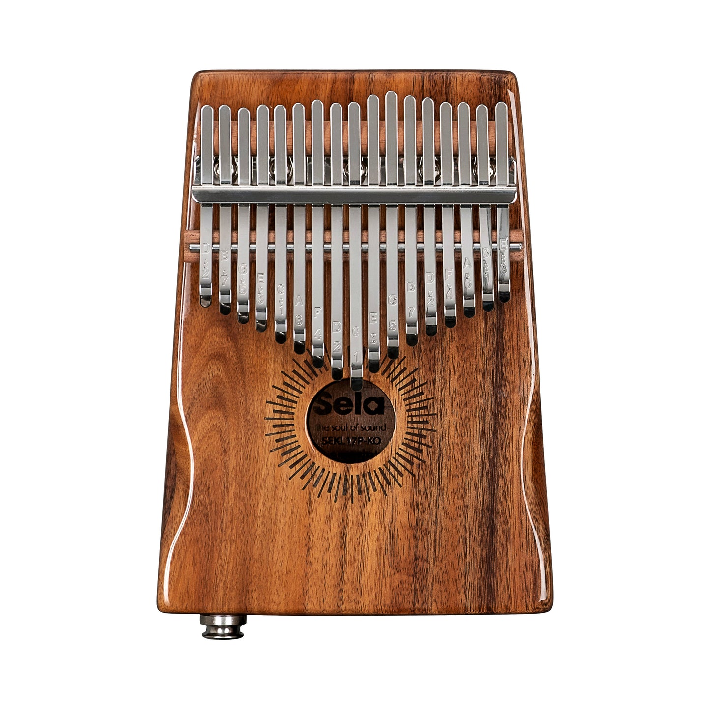 Sela Kalimba 17 Koa mit Tonabnehmer