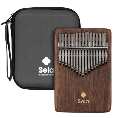 Sela Kalimba 17 Solid Black Walnut