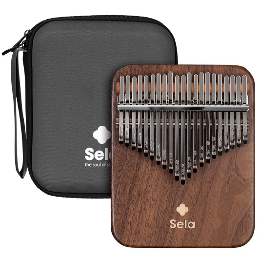 Sela Kalimba 21 Solid Black Walnut