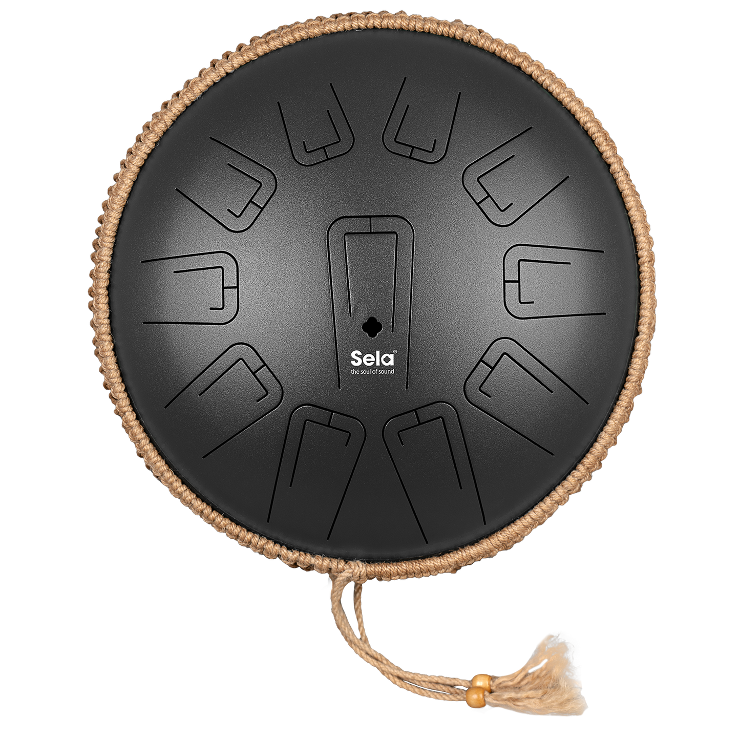 Sela Unity Tongue Drum 13" C Minor Black 432 Hz