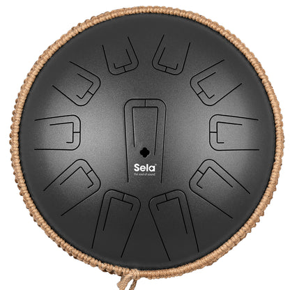 Sela Unity Tongue Drum 13" C Minor Black 432 Hz