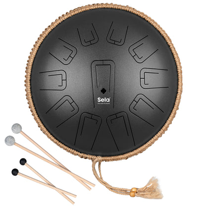 Sela Unity Tongue Drum 13" C Minor Black 432 Hz