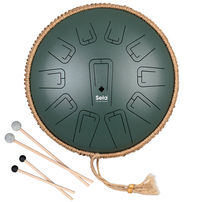 Sela Unity Tongue Drum 13" C Major Green 432 Hz